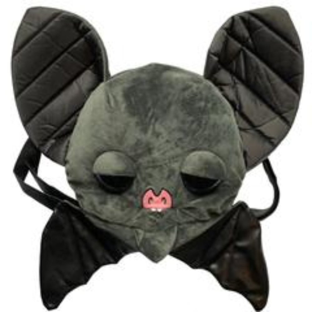 Sugarfueled Bat Black Plush Bag Goth Fashion